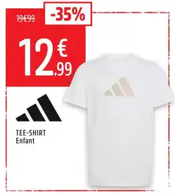 Intersport Adidas tee-shirt enfant offre