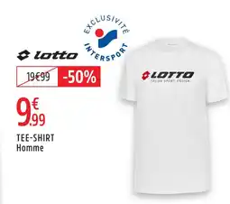 Intersport Lotto tee-shirt homme offre