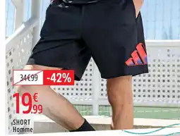 Intersport Adidas short homme offre