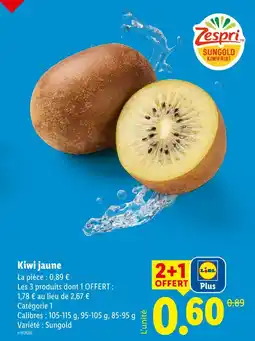 Lidl Zespri kiwi jaune offre