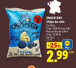 Lidl Snack day chips du coin offre