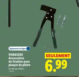 Lidl Parkside accessoires de fixation pour plaque de plâtre offre