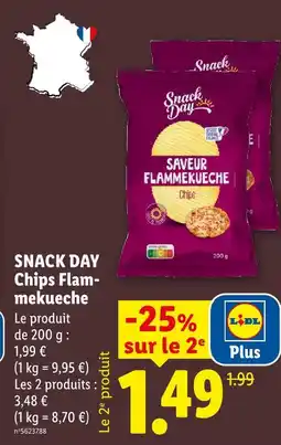 Lidl Snack day chips flammekueche offre