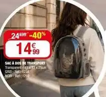 La Foir'Fouille Sac à dos de transport offre