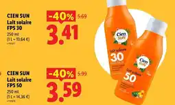 Lidl Cien sun lait solaire fps 30 offre
