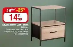La Foir'Fouille Table de chevet lena 1 tiroir offre