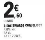 E.Leclerc Bière briarde coquelicot offre