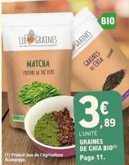 E.Leclerc 110 graines - graines de chia bio offre