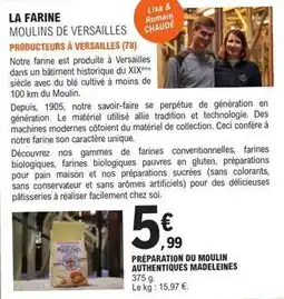 E.Leclerc Preparation du moulin authentiques madeleines offre