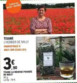 E.Leclerc Tisane la menthe poivree de milly offre