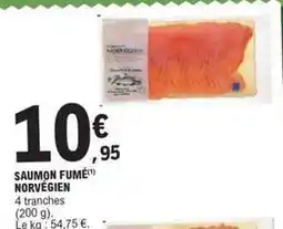 E.Leclerc Saumon fumé norvégien offre