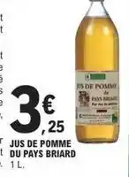 E.Leclerc Jus de pomme du pays offre