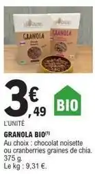 E.Leclerc Granola - bio offre