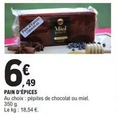 E.Leclerc Pain d'épices offre