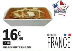 E.Leclerc Terrine piment d'espelette offre