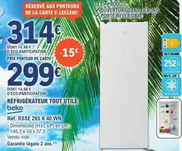 E.Leclerc Beko - réfrigérateur tout utile offre