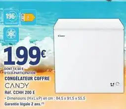E.Leclerc Candy - congelateur coffre offre