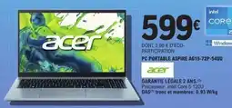 E.Leclerc Acer - pc portable aspire a615-72p-54uuu offre