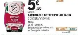 E.Leclerc Tartinable betterave au tahin offre