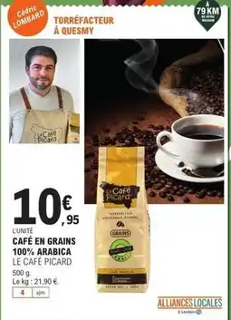 E.Leclerc Picard - café en grains 100% arabica offre