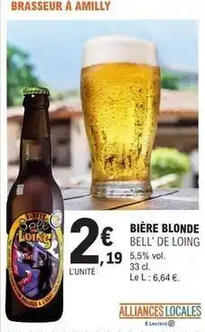 E.Leclerc Bell - bière blonde offre
