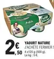 E.Leclerc Yaourt nature offre