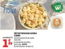 Auchan Supermarché Des de fromage gouda cumin offre