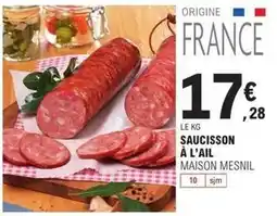E.Leclerc Saucisson à l'ail offre