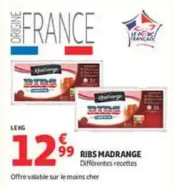 Auchan Supermarché Madrange - ribs offre
