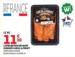 Auchan Supermarché Lapin entier découpé offre