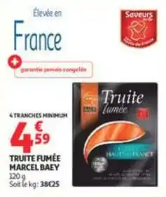 Auchan Supermarché Marcel - truite fumée offre