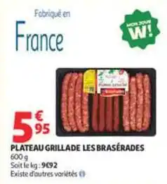 Auchan Supermarché Plateau grillade offre