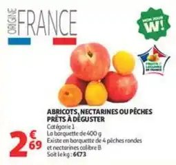 Auchan Supermarché Abricots, nectarines ou pêches offre