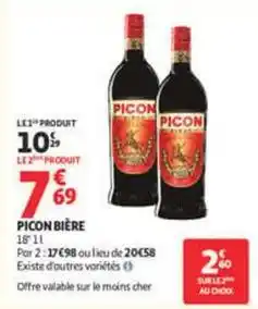 Auchan Supermarché Picon - bière offre