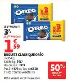 Auchan Supermarché Oreo - biscuits classique offre