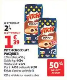 Auchan Supermarché Pasquier - pitch chocolat offre