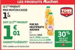 Auchan Supermarché Auchan - pur jus multifruits offre