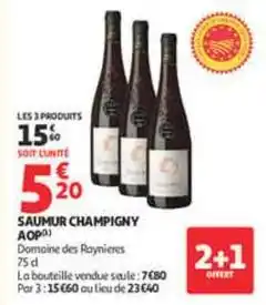 Auchan Supermarché Saumur champigny aop offre