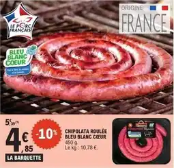E.Leclerc Express Bleu blanc coeur - chipolata roulee offre