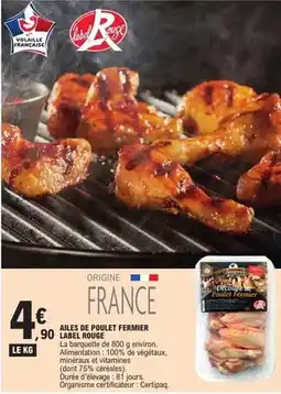 E.Leclerc Express Label rouge - ailes de poulet fermier offre