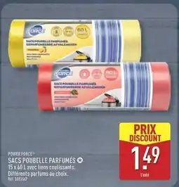 ALDI Power force - sacs poubelle parfumes offre