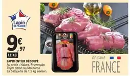 E.Leclerc Express Lapin entier découpé offre