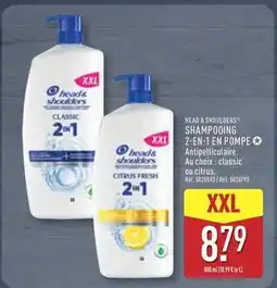 ALDI Head & shoulders - shampooing 2-en-1 en pompe offre