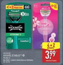 ALDI Wilkinson - rasoirs jetables offre