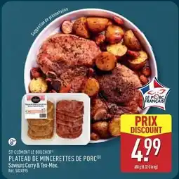 ALDI St-clement le boucher - plateau de mincerettes de porc offre