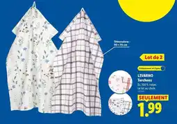 Lidl Livarno - torchons offre