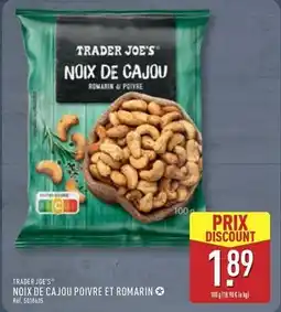 ALDI Trader joe's - noix de cajou poivre et romarin offre