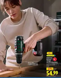 Lidl Parkside - perceuse offre