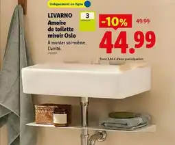 Lidl Livarno - amorie de toilette miroir oslo offre
