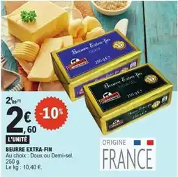 E.Leclerc Express Beurre extra-fin offre